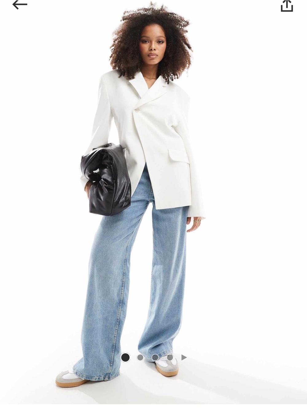 Ivory Oversized Blazer